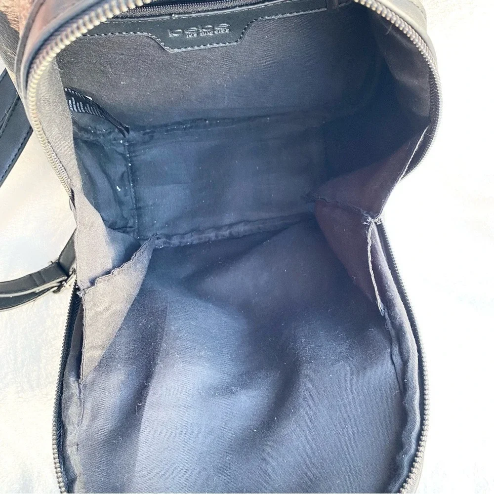 VTG Bebe Brown and‎ Black Animal Print Backpack